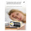 Mirror Digital Alarm Clock Timer Rechargable Wireless Clock Alarms Speaker Subwoofer Desktop LED Clock B 4