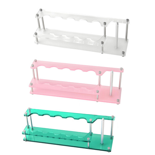 Support à outils de pêche à 10 trous, gain de place,-transparent 1