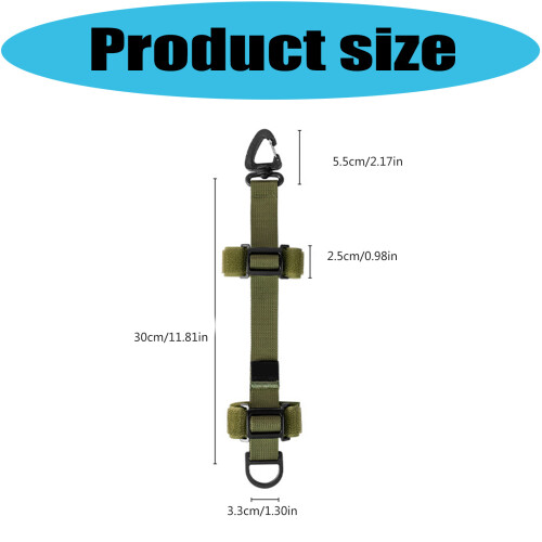 Backpack Expansion Strap With D Rings Buckles-1Army green 1