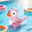 Bird Water Whistles Abs Materials Colorful Bird Water-Pink 5