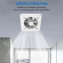 2pcs 4 Inch Inline Duct Fan Air Ventilator Metal Pipe Ventilation Exhaust Fan Extractor Bathroom Fan Duct