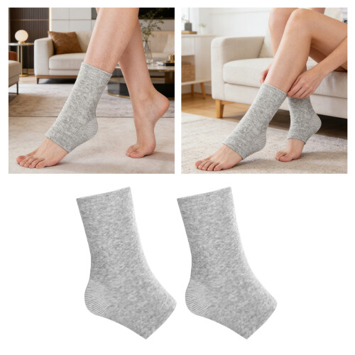 Manchon de compression athlétique antidérapant, Texture-2 paires 2