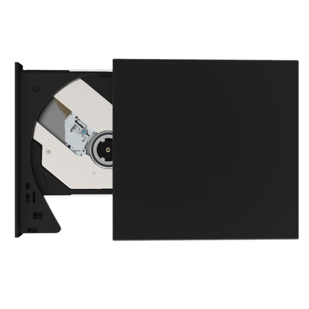 External Cd Dvd Drive Usb External Dvd Burner With Dual Typec Interface Speed Data Transfer Plugandplay For Laptop Windows Mac Linux Black 9330225956556