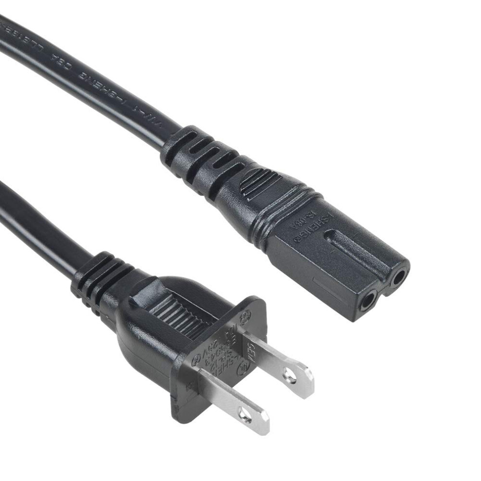 5Ft Ac Power Cord For Pioneer Dj Equipment, Replacement 2 Pin Power Cable With Reliable Connection 9073542752486