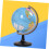 Desktop World Globe with Stand Educational Political Map for Classroom Home Office and Study Decor 5