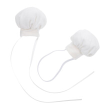 2pcs Mini Chef Hats for Dolls and Stuffed Animals with Elastic Band Lightweight Party Accessory