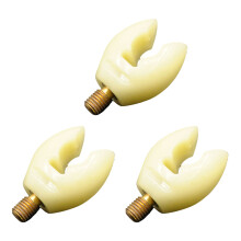3Pcs Angelrute Rest Kopf 8mm Gewinde Stange-leuchtendWeiß