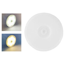 4X Lâmpada Noturna com Sensor de Movimento PIR LED Luz Noturna USB RecarregáVel e ReguláVel para Luz de ArmáRio Luz de ArmáRio Sem Fio -Branco