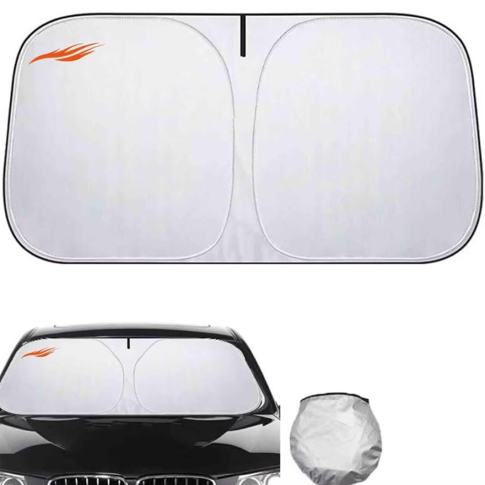 Car Sun Shade Windshield Sunshade For Mercedes Gle 350E Foldable Reflective Uv Protection Silver 9771547818151