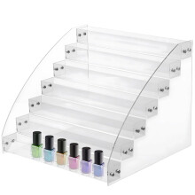 Acrylic Paint Organizer 7Tier Clear Rack for 2 Oz Bottles Vertical Desktop Craft Storage