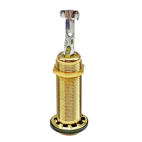 Legering 6,35 mm gitaar-bas-aansluitingen Socket Secure-Gouden 1
