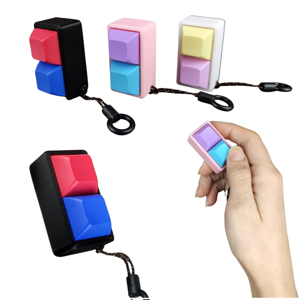 Fidget Clicker with  Switch Feel, Pocket Size Mechanical Fidget Toy for Stress Relief
