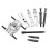 Auto Bearing Separator Puller Set 9pcs Portable Metal Splitter Tool Kit 13
