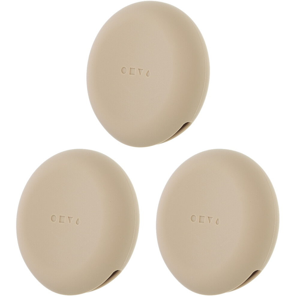 Inoomp 3 Pcs Makeup Puff Holder Powder Silicone Cosmetic Box Travel