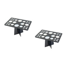 2Pièces Support Pinceaux Noir Pliable Séchage Et Rangement