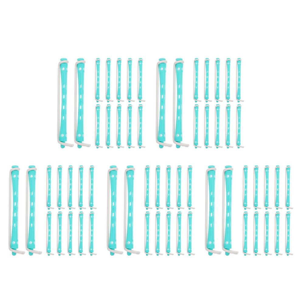 Solustre Light/Green 120Pcs Hair Perm Rods Pp Curling Rollers For Short Hair