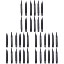 36Pcs Sturdy Ground Spike for Landscape Lighting Black Plastic