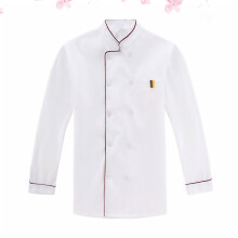Witte Chefsjas Polyester, Langemouw, Praktisch Restaurant