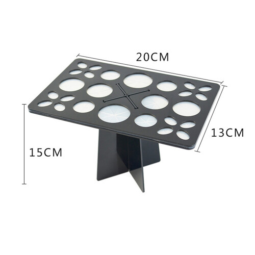 2Pièces Support Pinceaux Noir Pliable Séchage Et Rangement 1