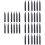 36Pcs Sturdy Ground Spike for Landscape Lighting Black Plastic 5