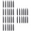 36Pcs Sturdy Ground Spike for Landscape Lighting Black Plastic 6