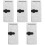5Pcs Portable Jewelry Organizer Roll Bag Foldable Felt Grey 2