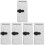 5Pcs Portable Jewelry Organizer Roll Bag Foldable Felt Grey 4