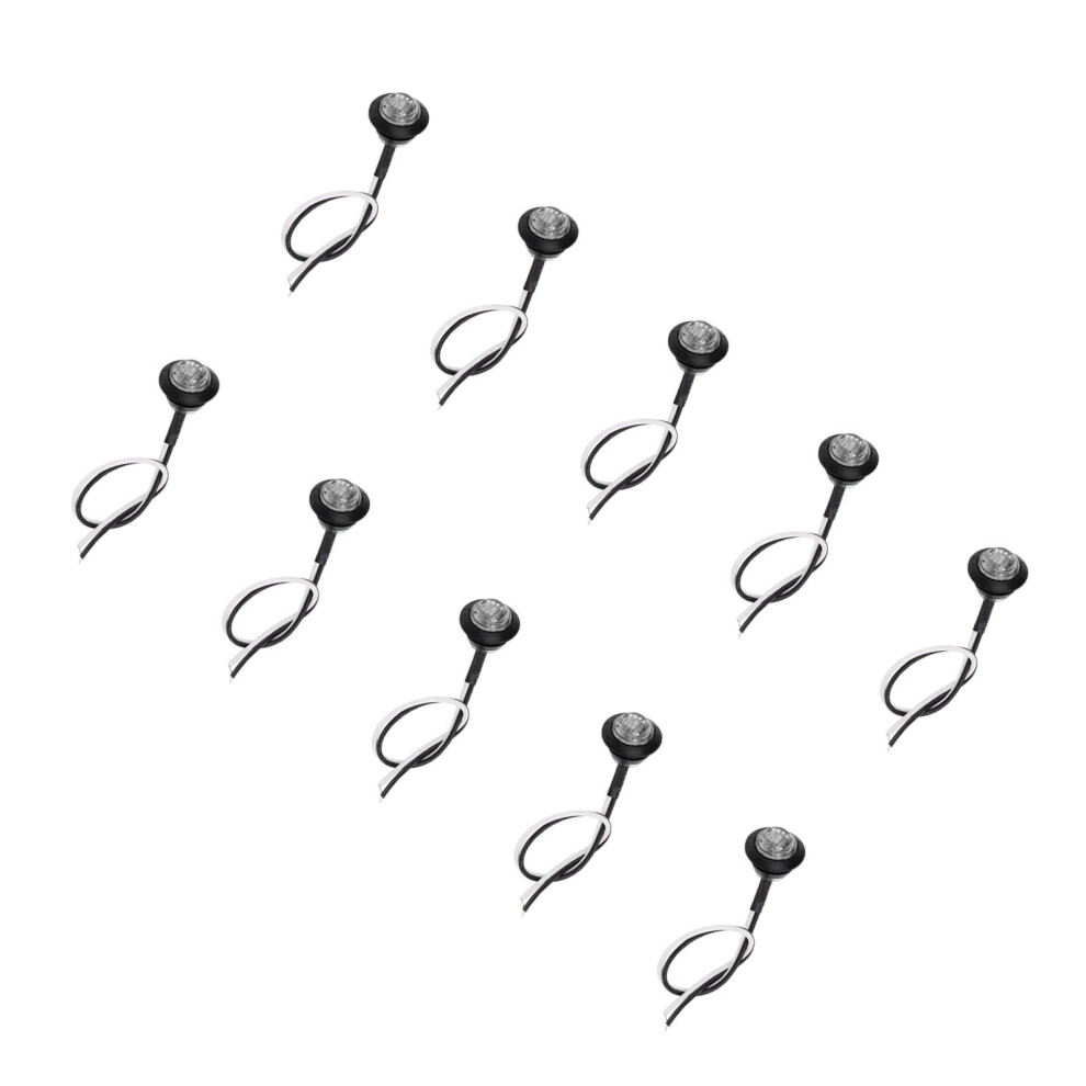 10Pcs Waterproof Round Led Side Marker 3Led Ip68 For Trucks Light 7901390475429