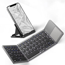 Slim Foldable Wireless Keyboard Compatible with LG Bello 2 with TOUCHPAD Mouse