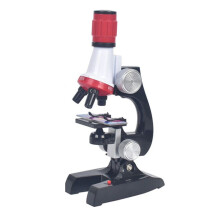 Kids Microscope Kit with Slides 1200X Magnification Beginner Student Portable Set