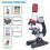 Kids Microscope Kit with Slides 1200X  Magnification Beginner Student Portable Set 2