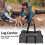 Large Wax Canvas Firewood Log Carrier Bag with Handle Portable Storage Solution 10