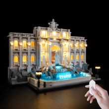 LED Lighting Kit for Trevi Fountain 21062 with Touch Dimming Control and Hidden Cable Design