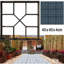 40cm Reusable Plastic Paving Mold for Garden Walkways and Pathways