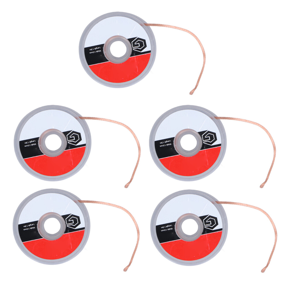 TGK-1015 Desoldering Braid 5 Rolls, Oxidation Free