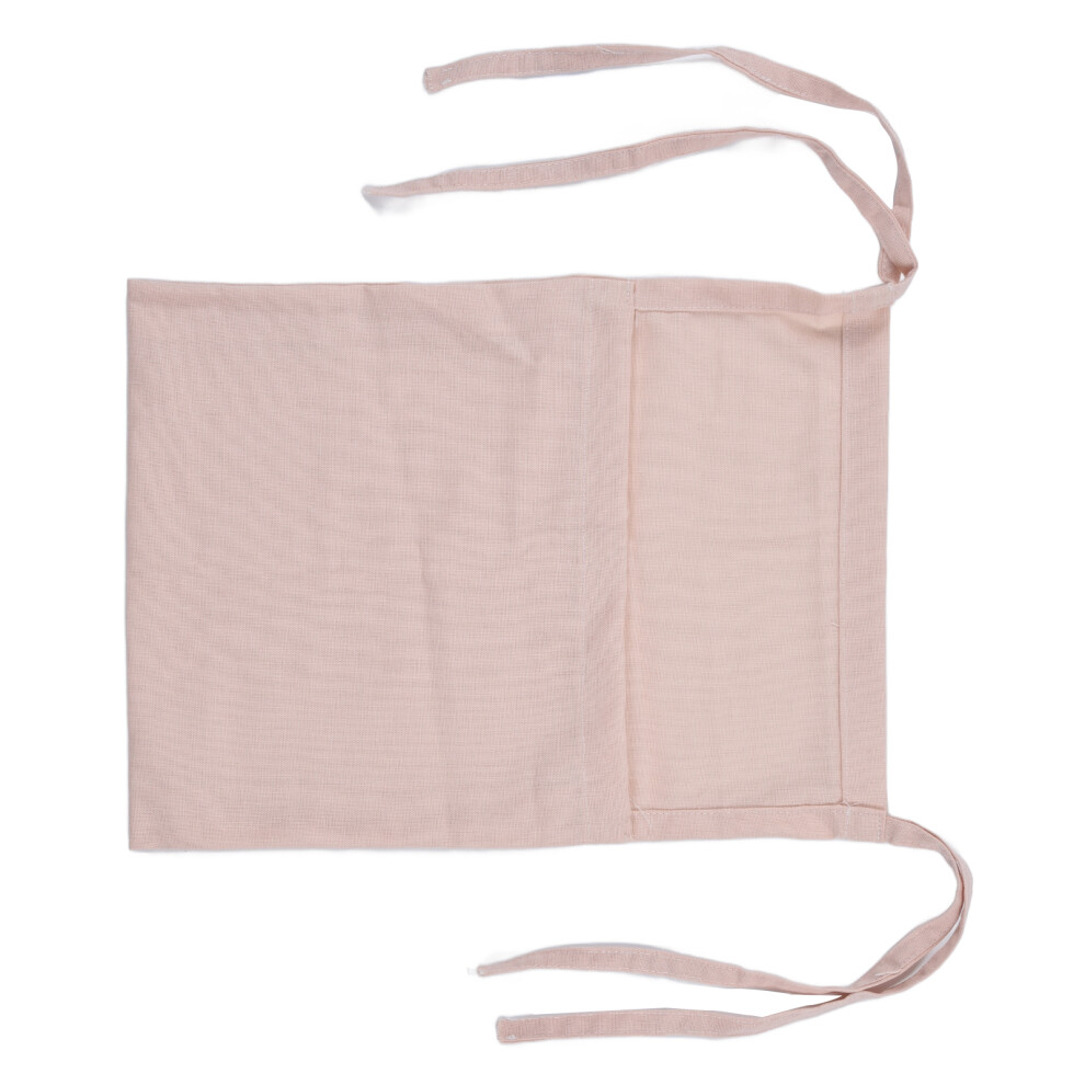Large Capacity Baby Bed Storage Hanging Bag Pink Cotton Linen Toy Organizer