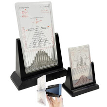 Galton Board Probability Demonstrator for Physics Lab and Statistics, Binomial Distribution Desk Toy 6.3x4.7in