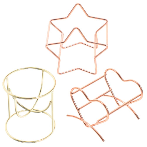 3Pcs Beauty Sponge Holders Reusable Iron Makeup Egg Racks for Home Use