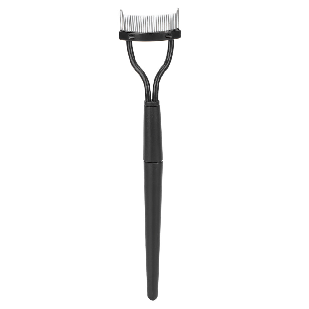 Folding Eyelashes Separator Comb with Protective Cover ABS & Metal