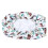Soft Breathable Fitted Bassinet Sheet for Oval Bed, Polyester Cotton 3