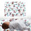 Soft Breathable Fitted Bassinet Sheet for Oval Bed, Polyester Cotton 10