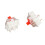 10Pcs Red Mechanical Keyboard Switches Alloy Touch Spot Durable with Puller 3