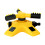 360 Adjustable Garden Sprinkler, 15m Coverage, Yellow 3
