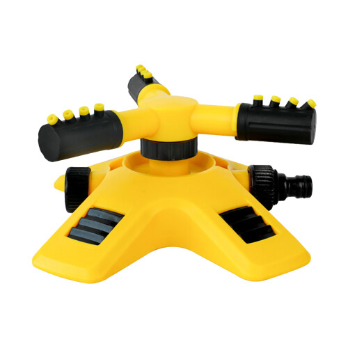360 Adjustable Garden Sprinkler, 15m Coverage, Yellow 2