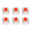 10Pcs Red Mechanical Keyboard Switches Alloy Touch Spot Durable with Puller 16