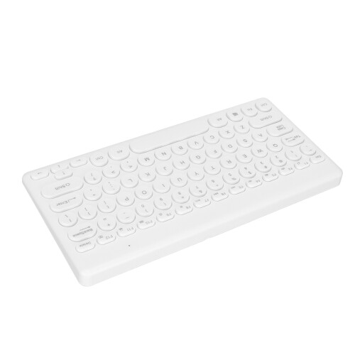 Wireless 78-Key 2.4G Slim Ergonomic Portable USB Wireless Keyboard White 2