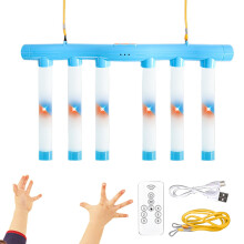 Reaction Time Game with Remote Control and Colorful LED Lights, Adjustable Speed Reflex Training Stick