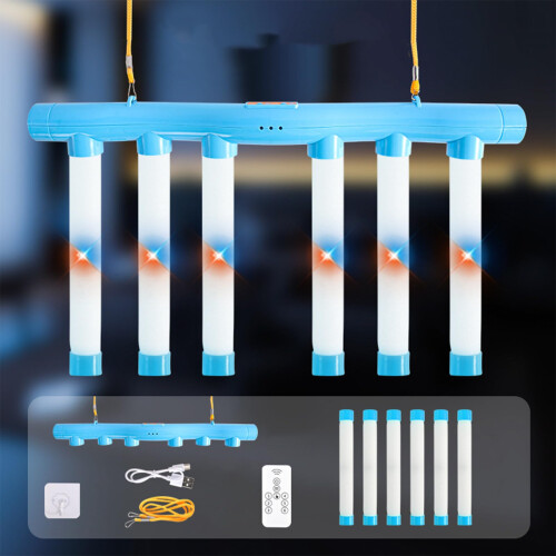 Reaction Time Game with Remote Control and Colorful LED Lights, Adjustable Speed Reflex Training Stick 2