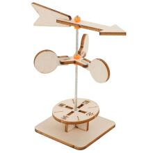 DIY Wooden Wind Vane Kit for Kids STEM Education Project with PrecisionCut Parts and Wind Indicator