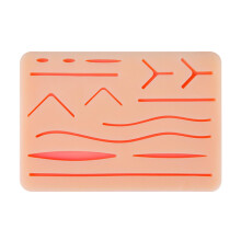 Suture Practice Kit with Realistic Skin Simulation, 14 Wound Types Reusable Training for Medical Students